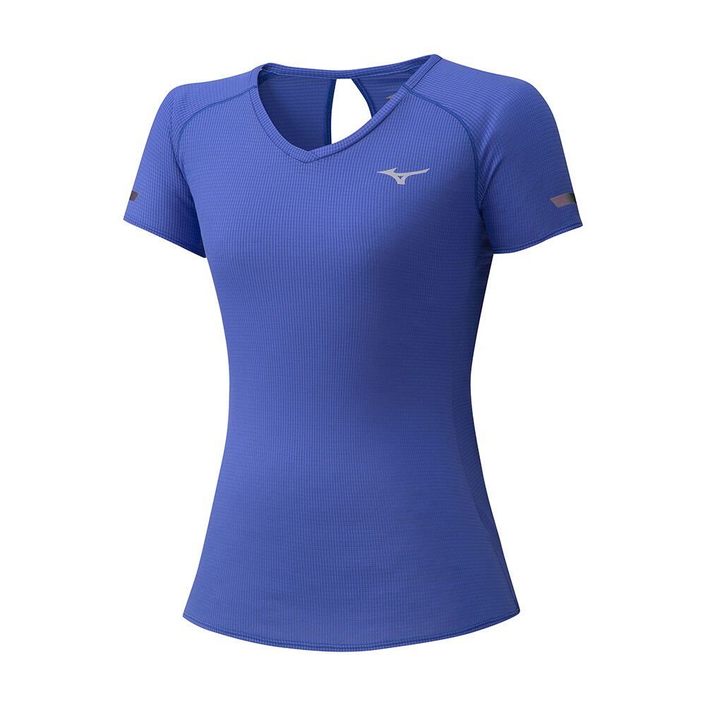 Maglietta Mizuno Running DryAeroflow Donna - Blu - 82935-YIWZ